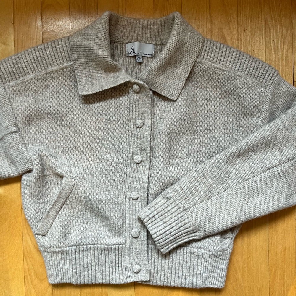 dh NEW YORK knit bomber cardigan XS